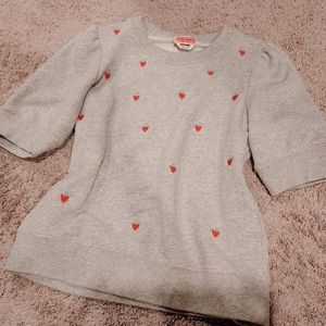 Kate Spade Embroidered Strawberry Sweatshirt in S